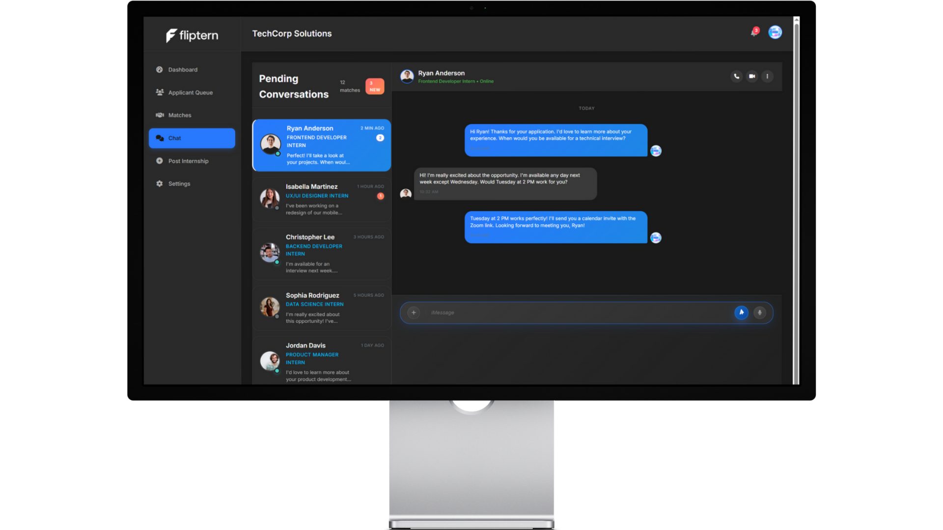 Chat and Scheduling Demo
