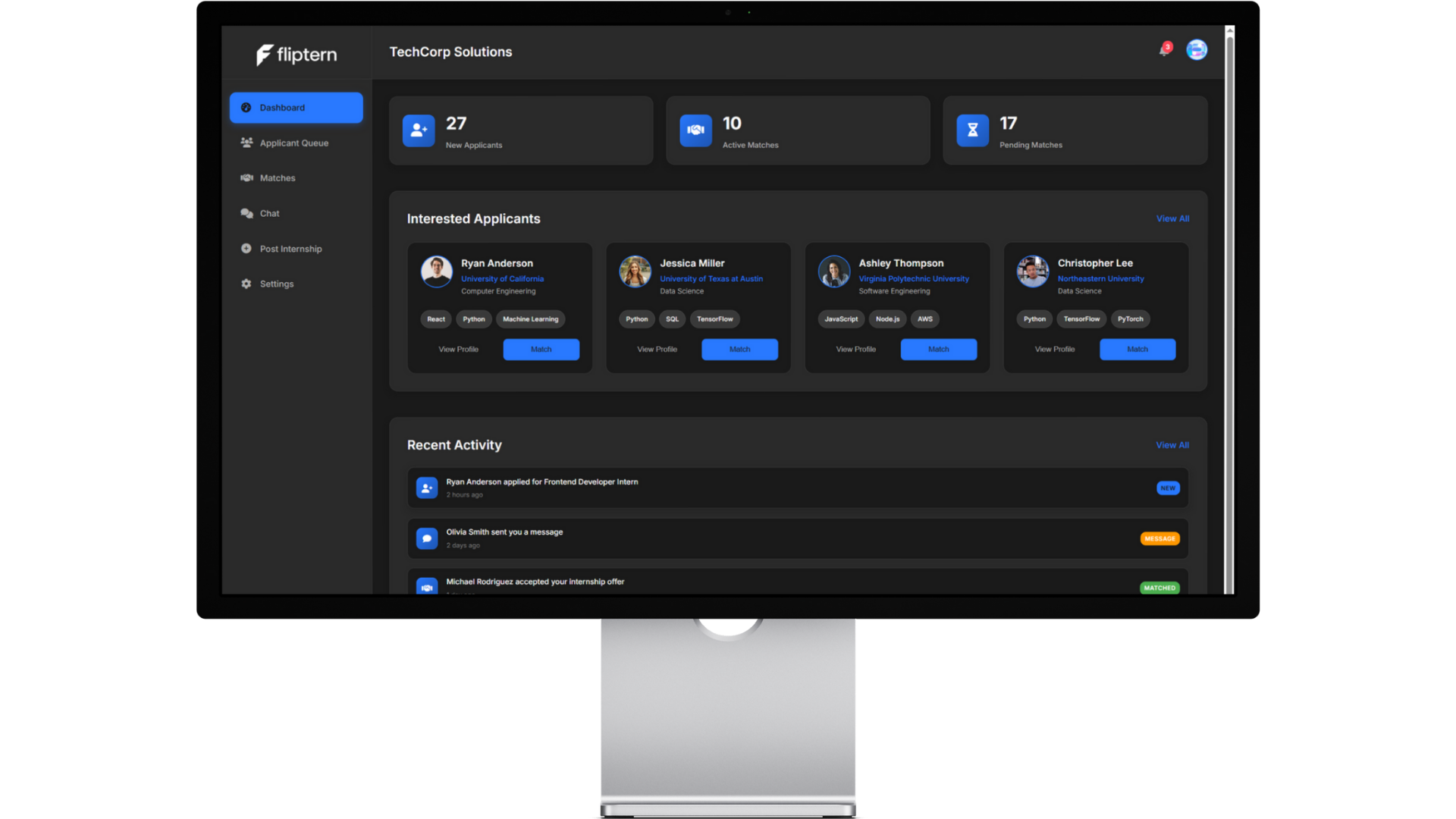 Employer Dashboard Demo